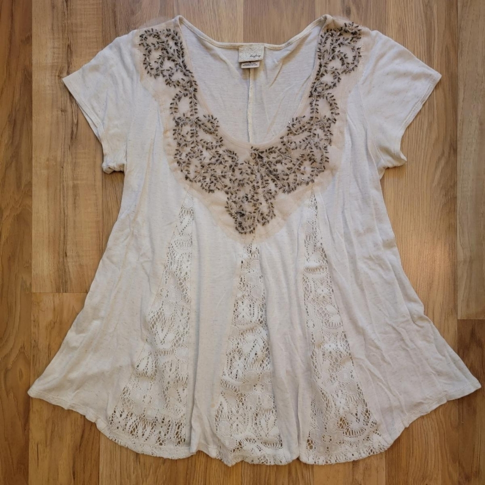 Daytrip Dreamy Beaded Crochet Blouse